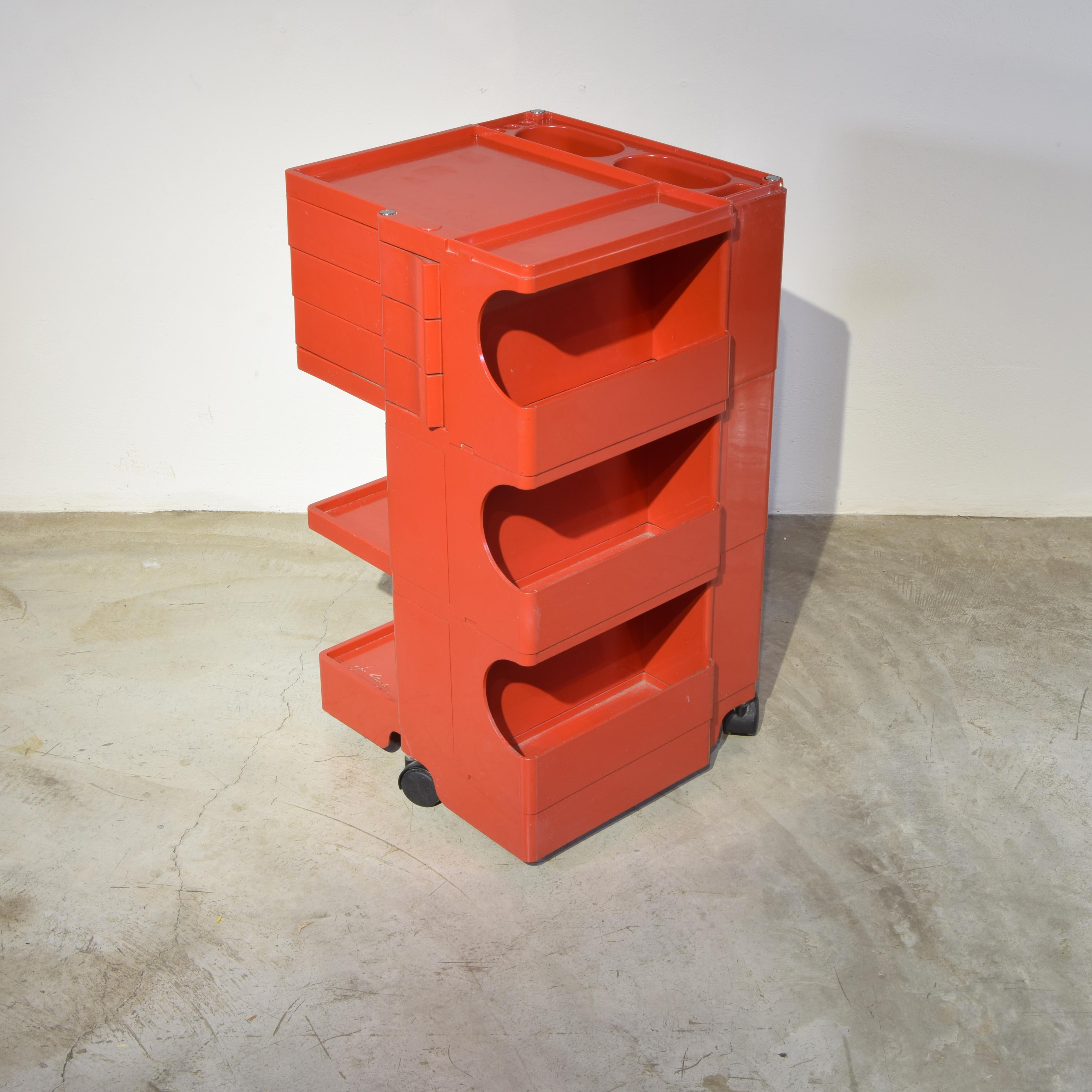 Mid-Century Modern Joe Colombo work trolley Boby 1970s For Sale