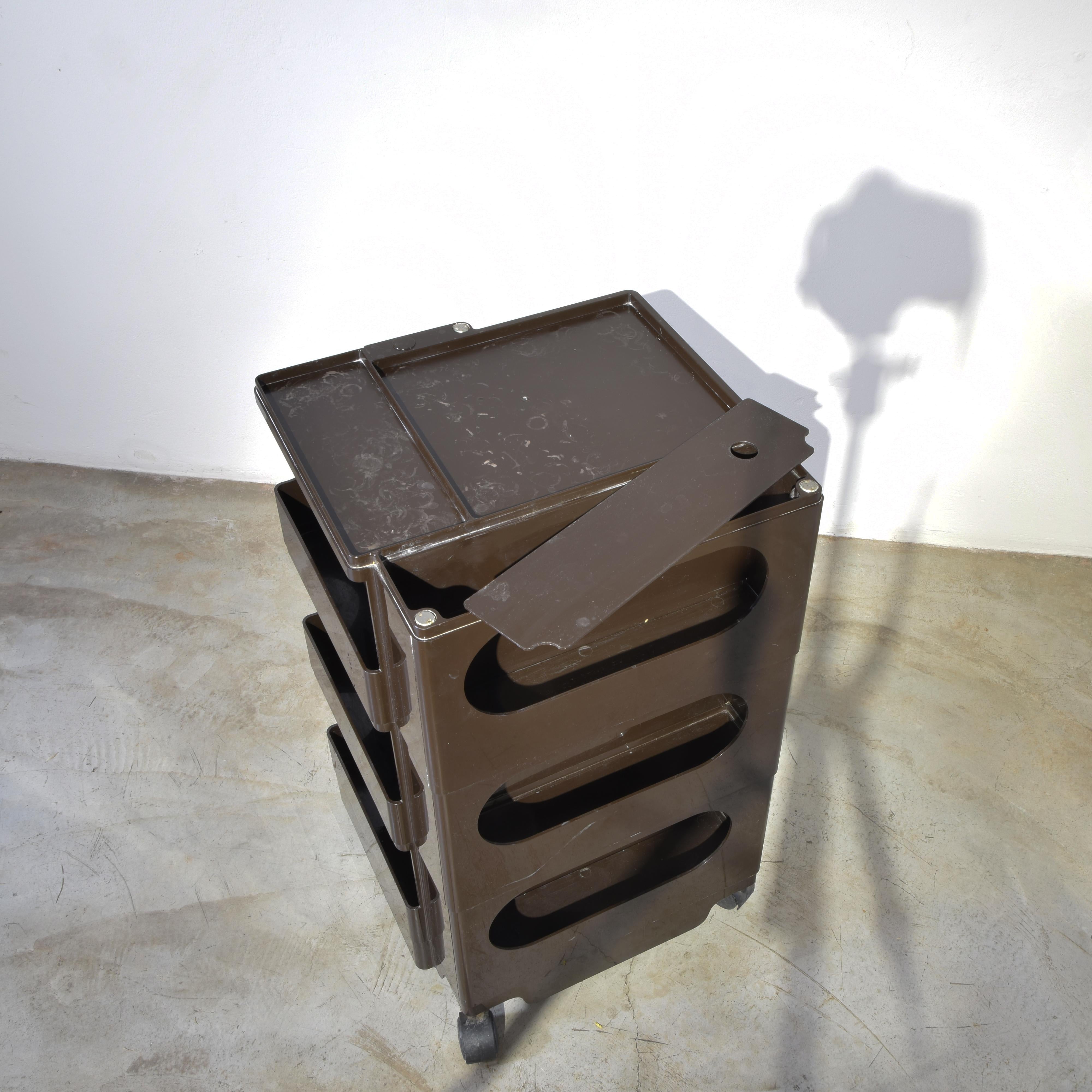 Mid-Century Modern Joe Colombo work trolley Boby 1970s For Sale