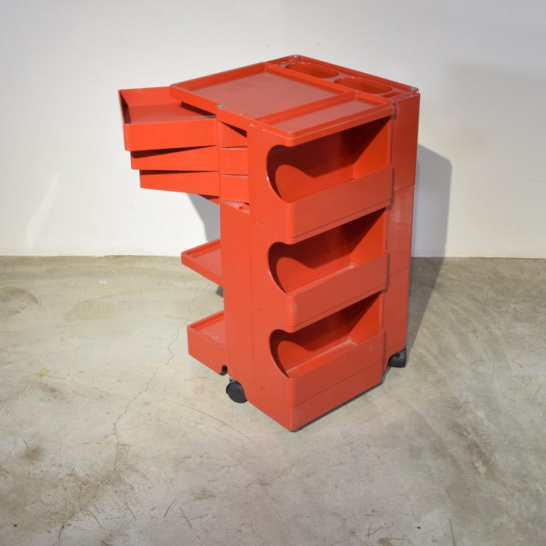 Joe Colombo Boby Work Trolley, Plastic, Mid-Century Modern, 1971