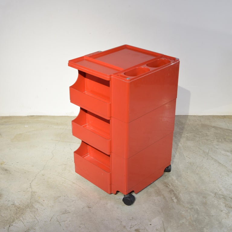 Joe Colombo Boby Work Trolley, Plastic, Mid-Century Modern, 1971