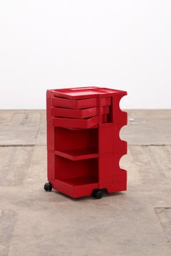 Joe Columbo Iconic red Trolley 'Boby'Spage age, 1970