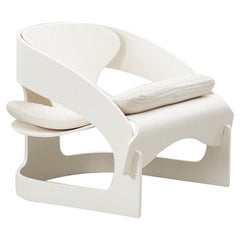 Chaise Joe Columbo White 4801:: Kartell:: Italie 1965