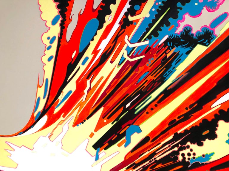 Massive Explosion - Painting by Joe Currie