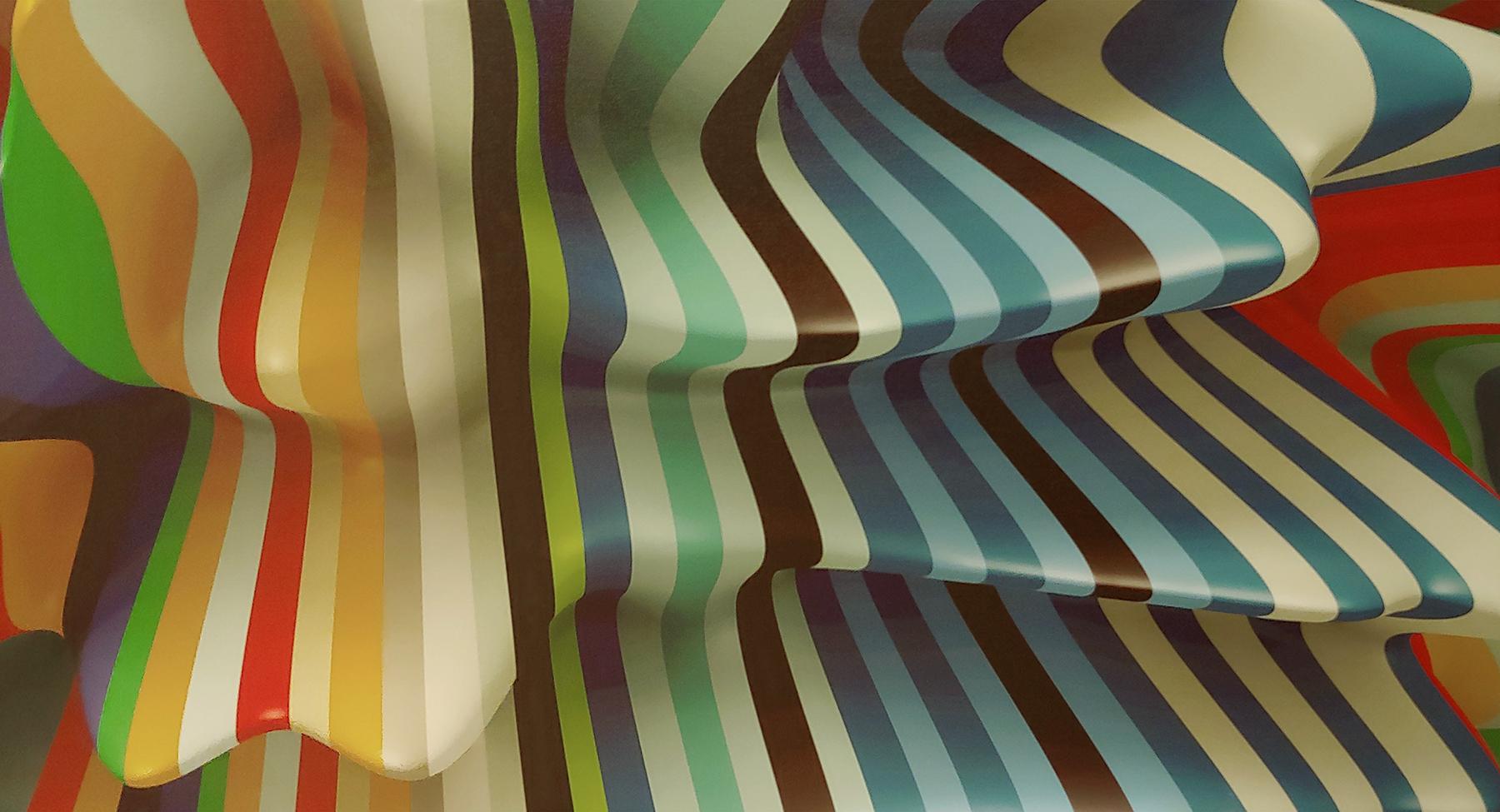 Striped Candy, 38x50, Canvas - Print by Joe Doyle and Diane Rosenblum