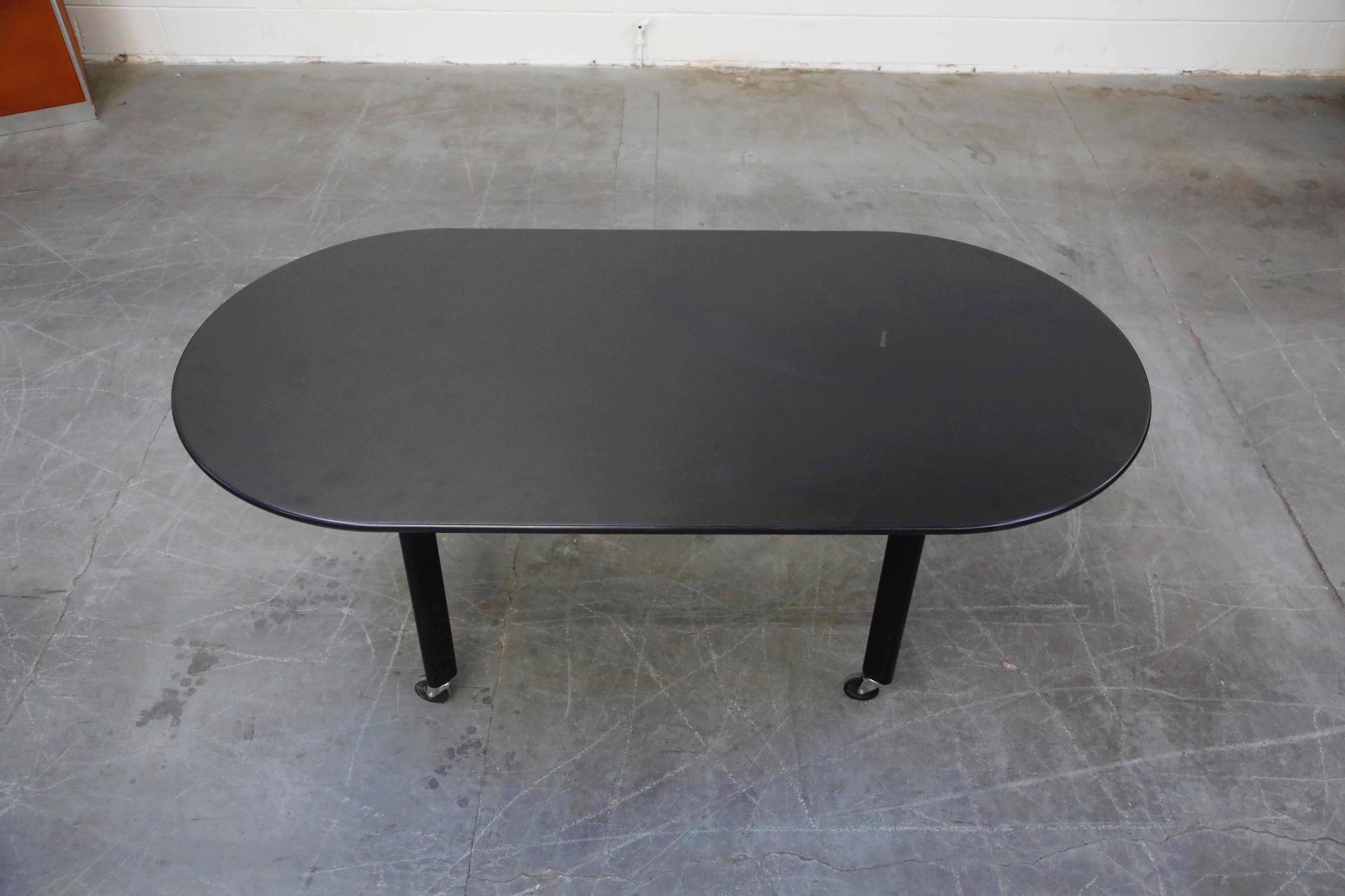Joe D'Urso for Knoll International 'High Table' Dining/Work Table, Signed, 1980 In Good Condition In Los Angeles, CA
