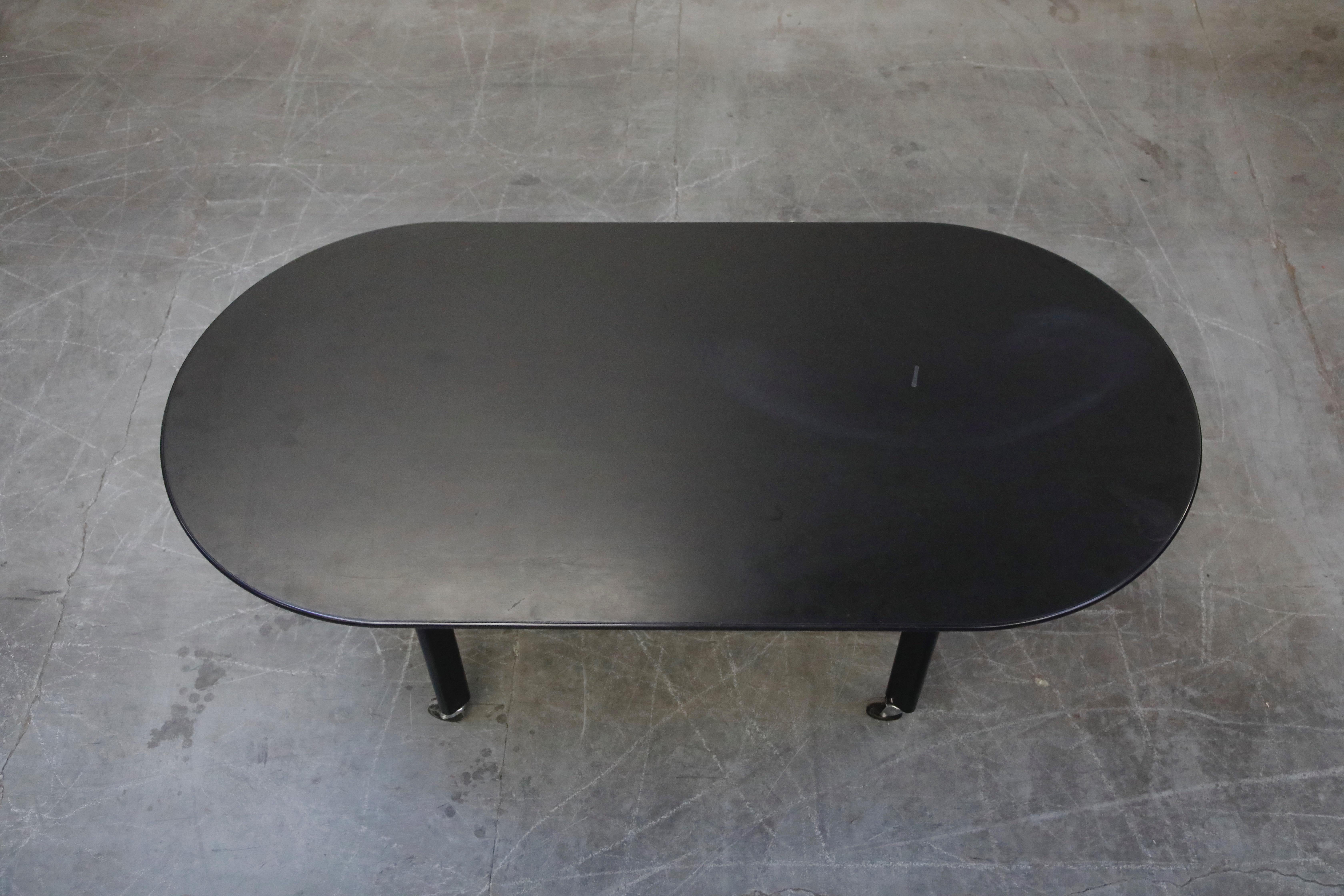 Joe D'Urso for Knoll International 'High Table' Dining/Work Table, Signed, 1980 In Good Condition In Los Angeles, CA