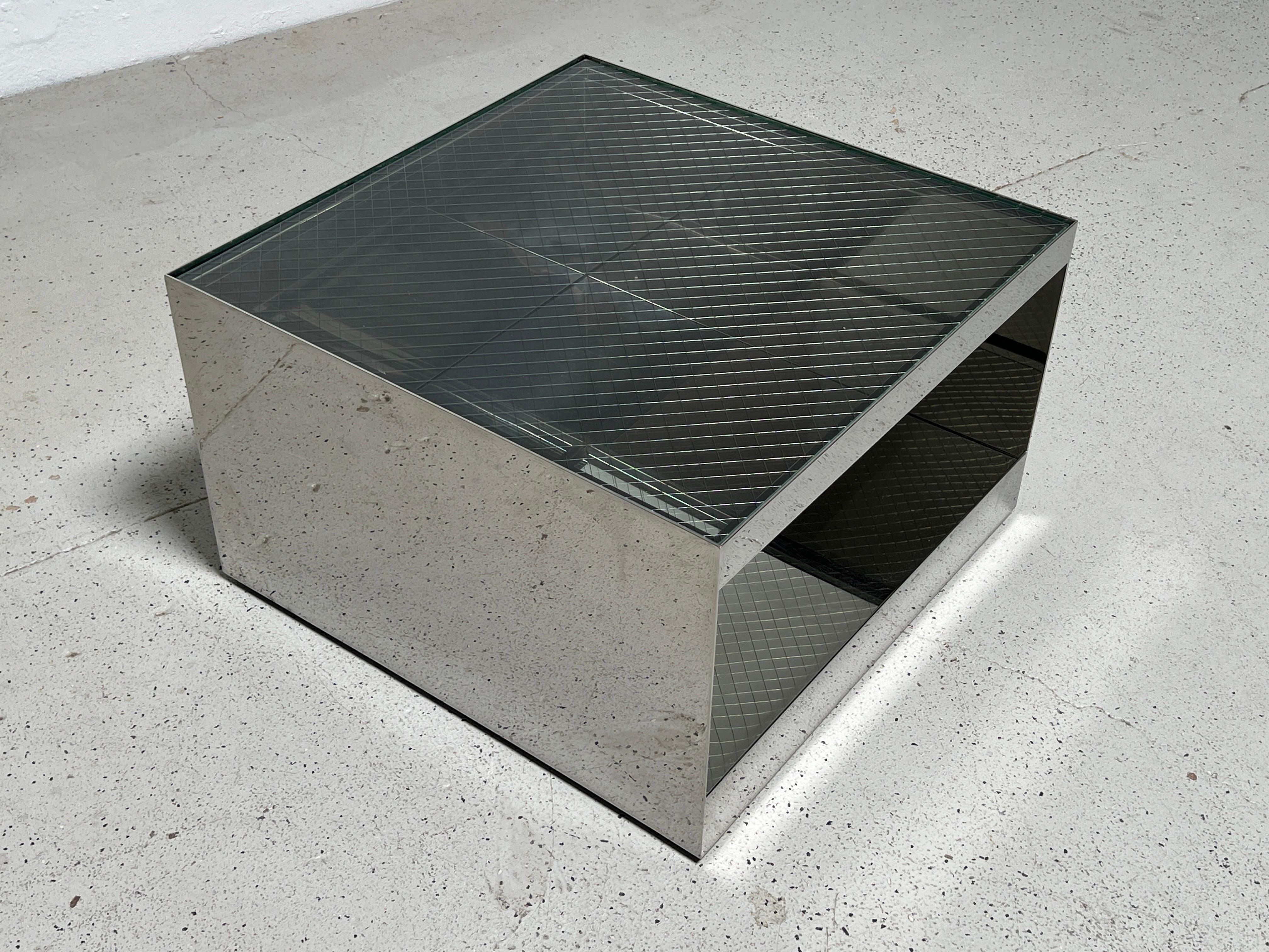 Joe D'urso Polished Stainless Steel Coffee Table 5