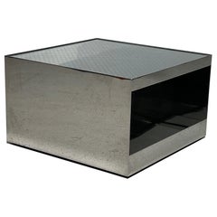 Joe D'urso Polished Stainless Steel Coffee Table