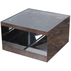 Joe D
urso Polished Stainless Steel Table