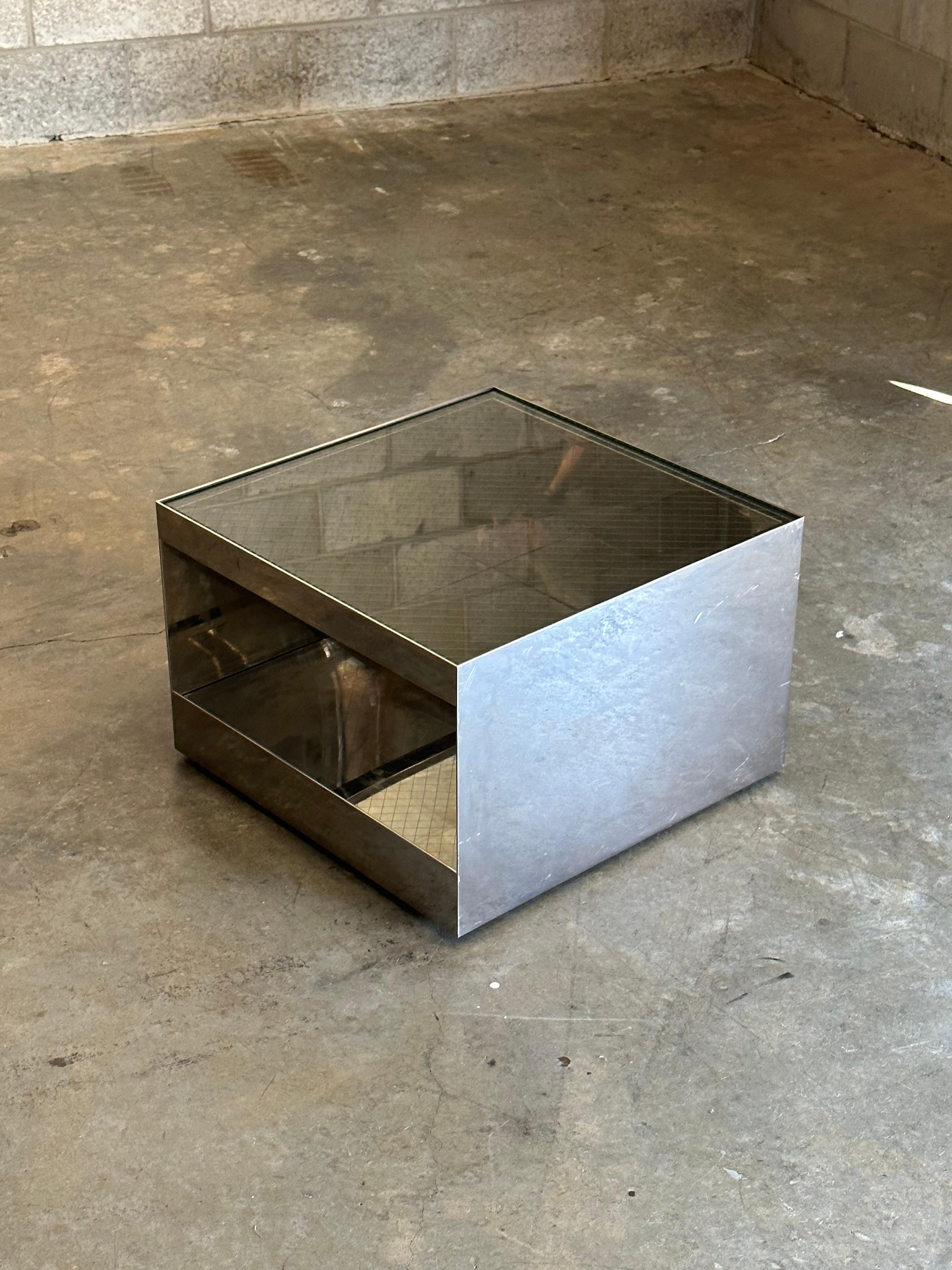 Table d'appoint en verre de sécurité Joe D'Urso pour Knoll, modèle 6022t en vente 6