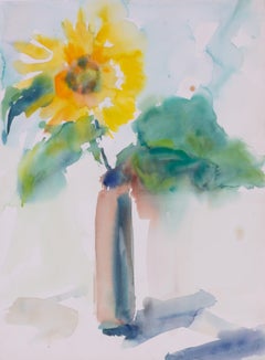 Acquerello di un girasole di Joe Eula