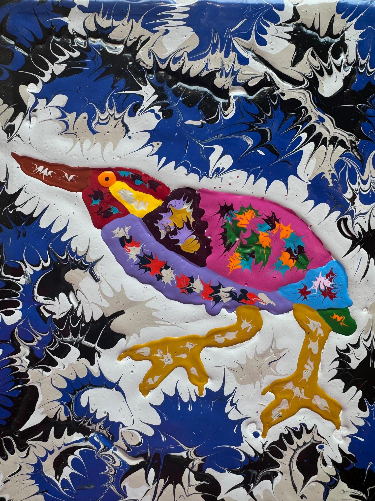 Animal Painting Joe Fay - Butor d'Amérique