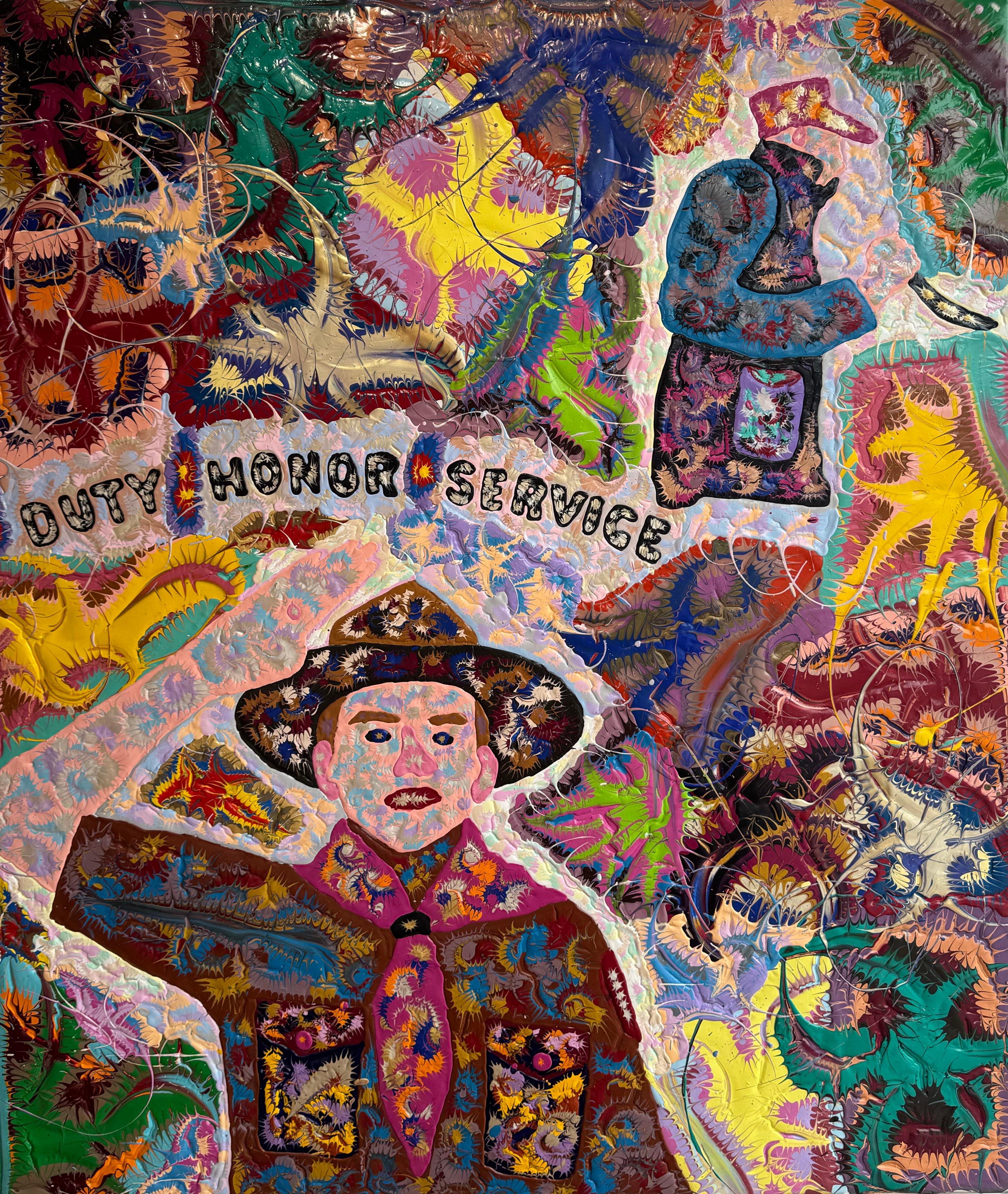 Joe Fay Animal Painting - Duty Honor Service