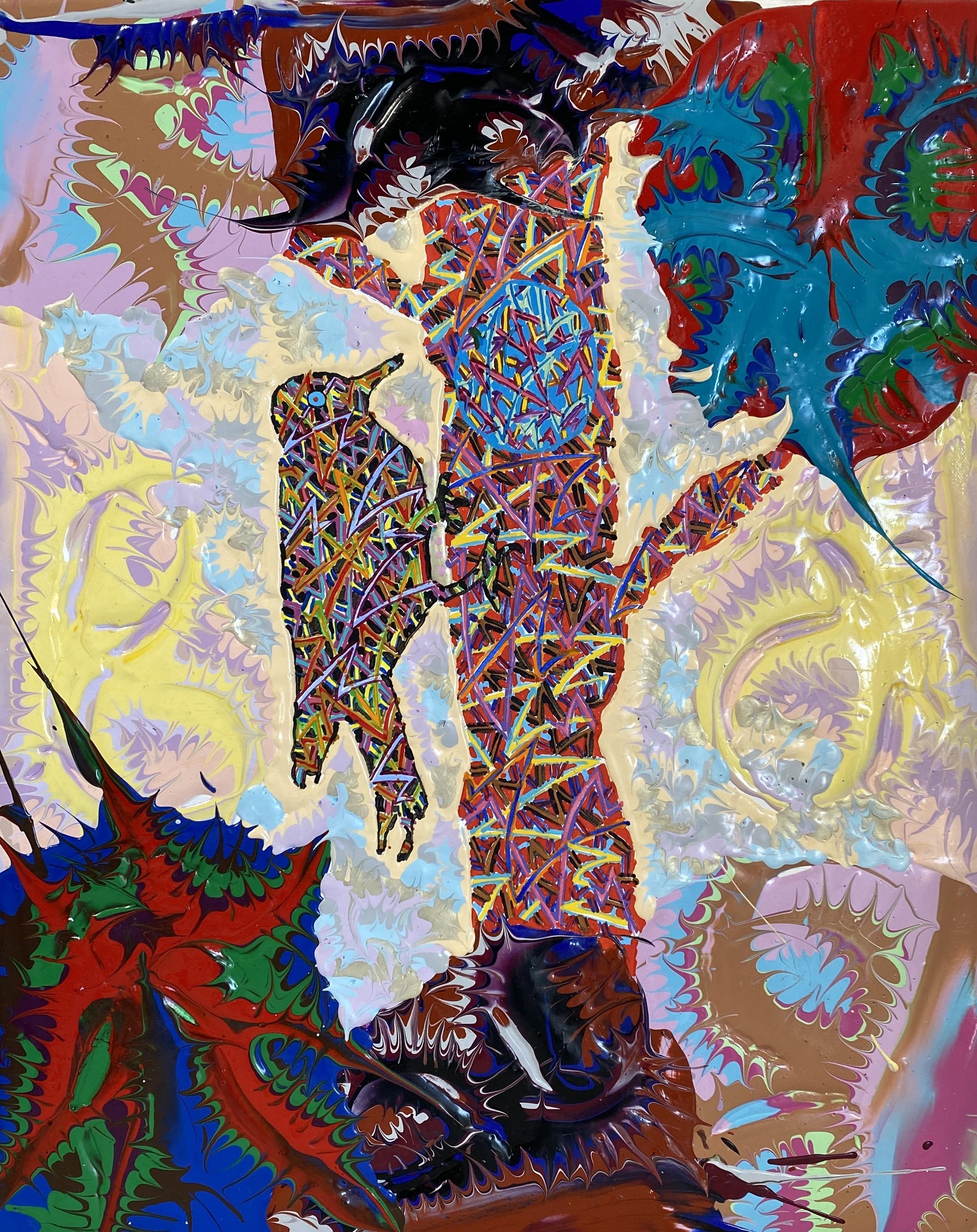 Joe Fay Figurative Painting – Flimmern