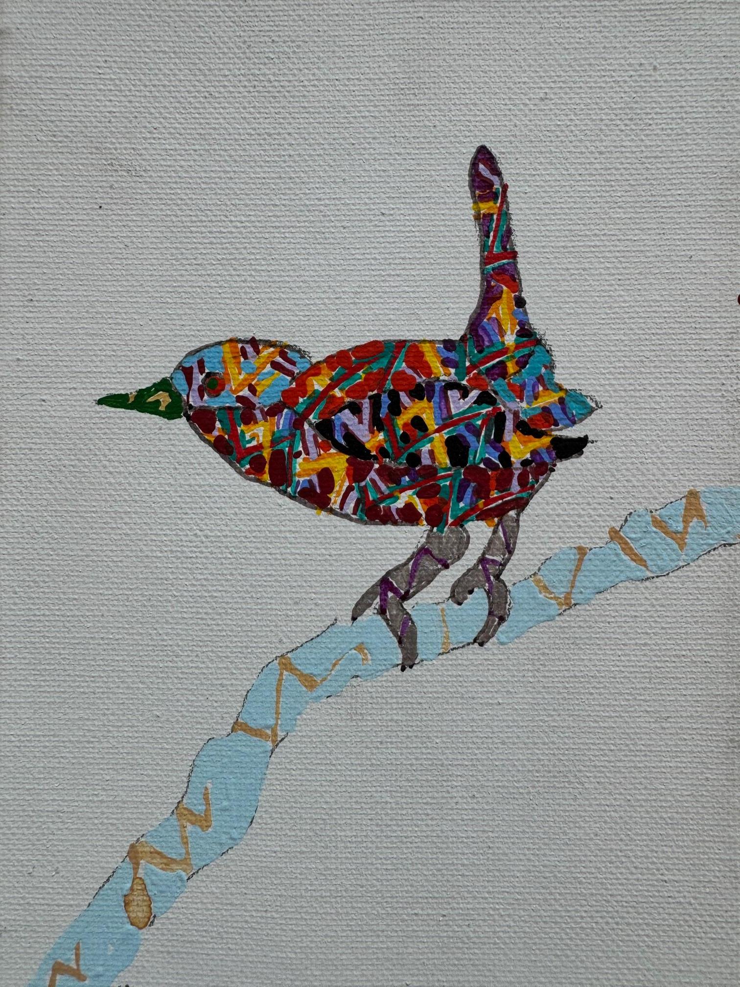 Figurative Painting Joe Fay - Troglodyte domestique