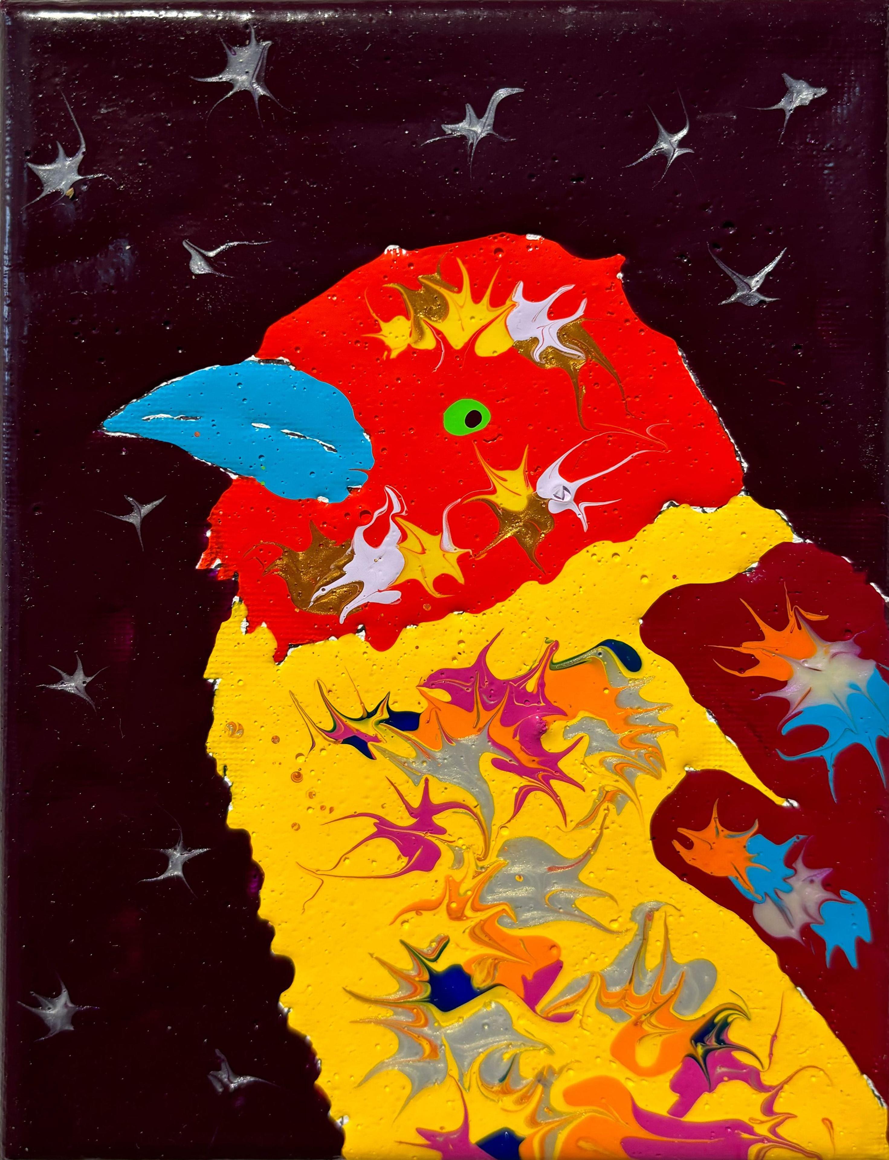 Joe Fay Animal Painting – Nachttangare