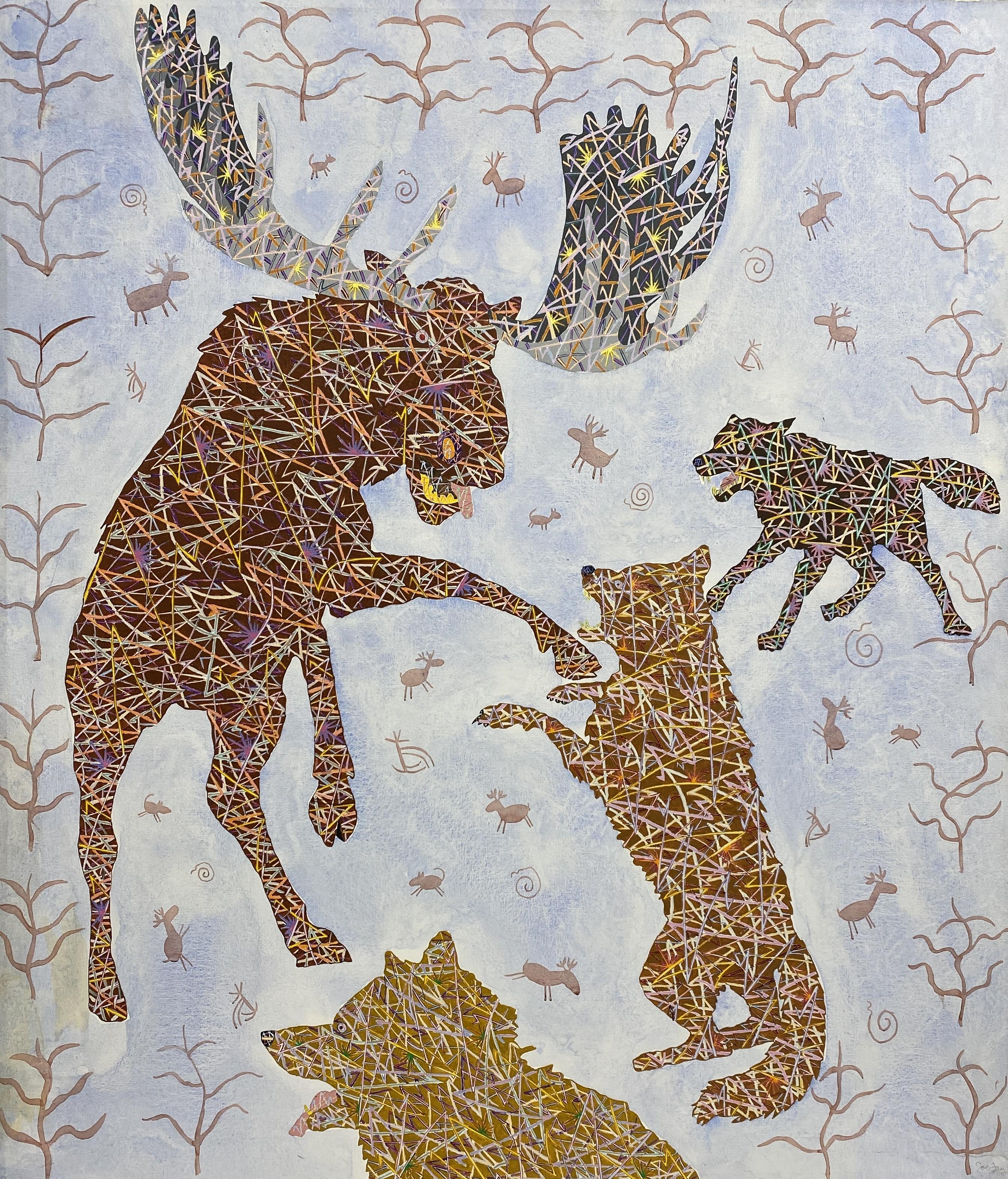 Joe Fay Animal Painting – Yellowstone