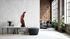 Giro del Destino - Escultura Abstracta Original de Madera para Mesa Garnero Original