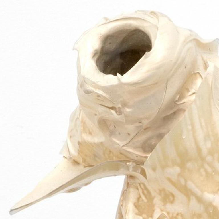 Milk Bottle Sculpture 42 - Brown Abstract Sculpture by Joe Goode