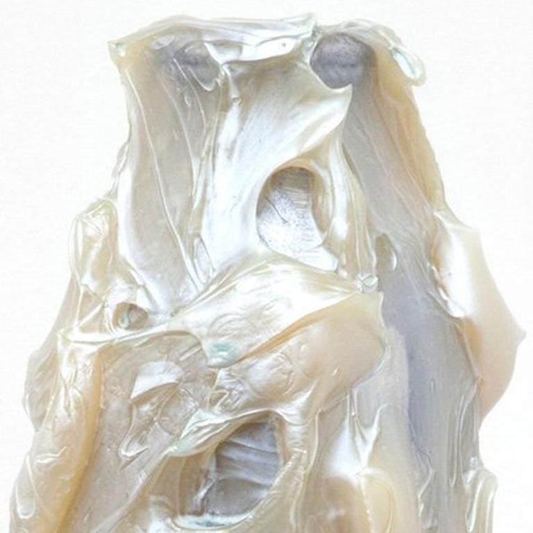 Milk Bottle Sculpture 61 - Brown Abstract Sculpture by Joe Goode