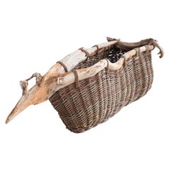 Joe Hogan, Bog Boat Going To Ground, Bog pine, Contemporary Baskets, 2020