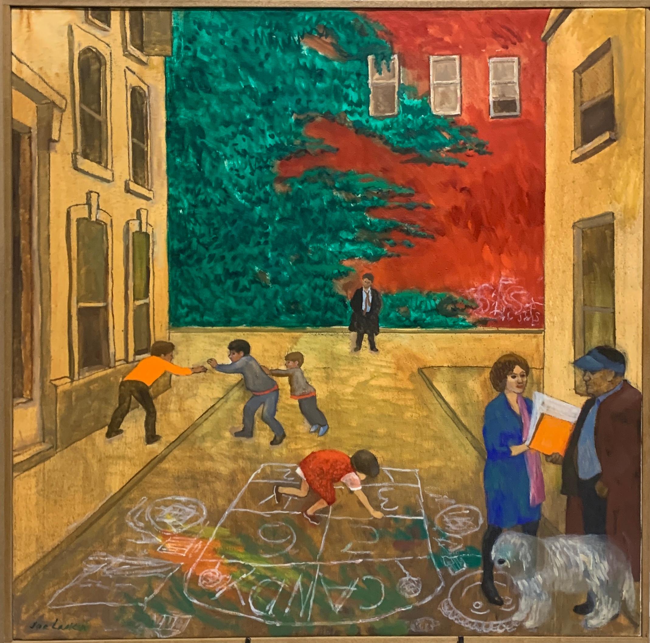 Figurative Painting di Joe Lasker - Caramelle
