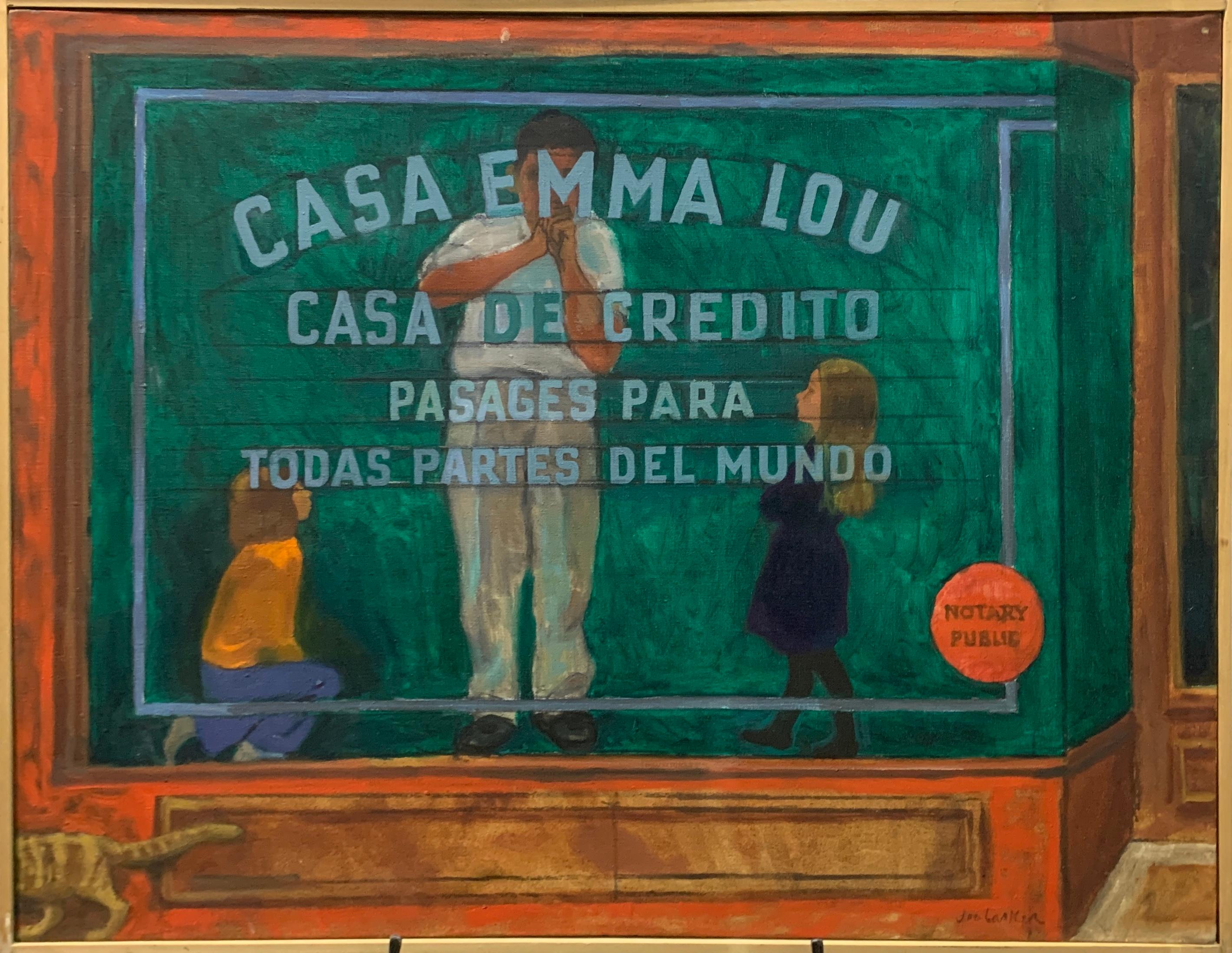 Figurative Painting di Joe Lasker - Casa Emma Lou