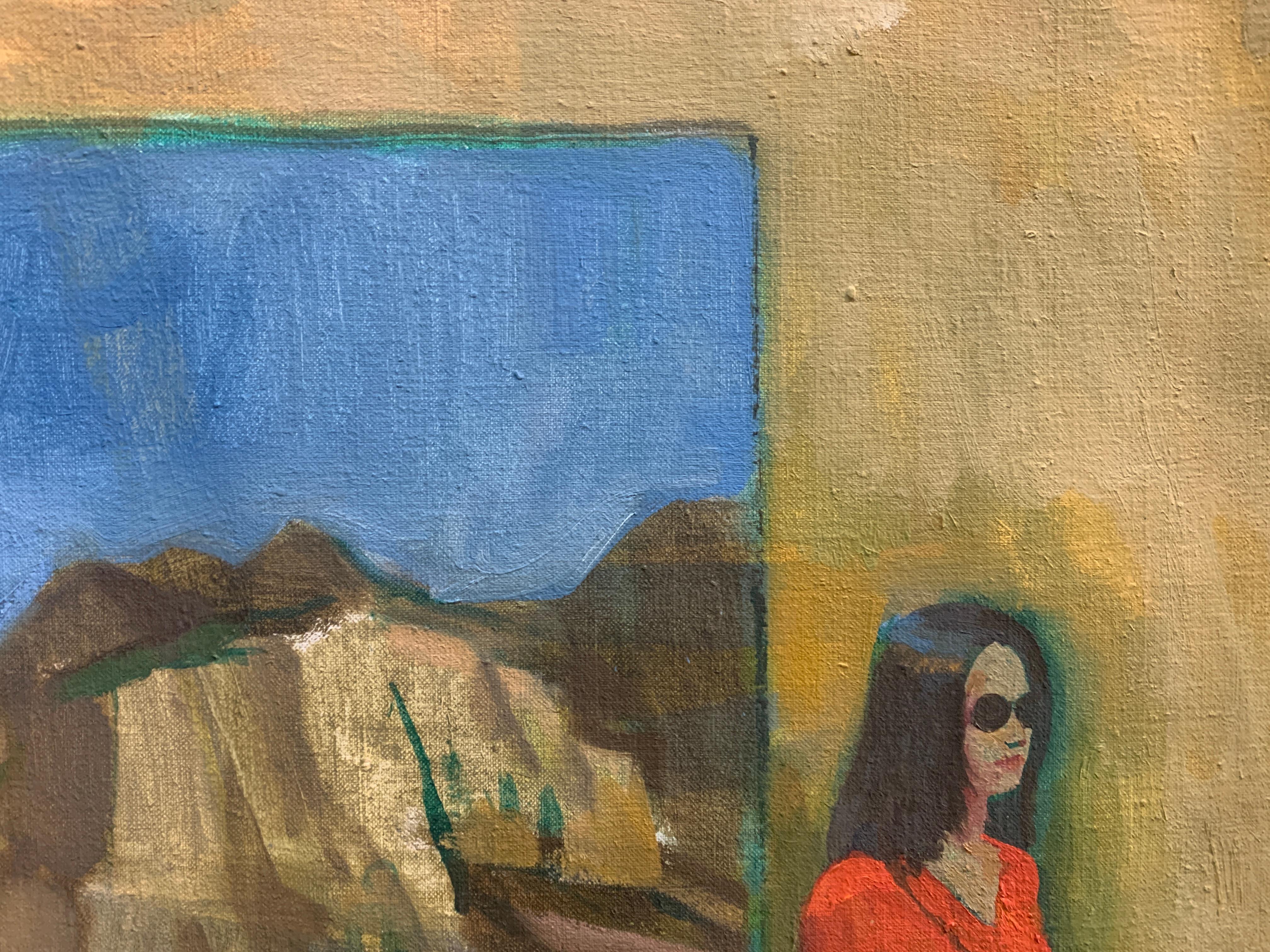 The Mountain (Braun), Figurative Painting, von Joe Lasker