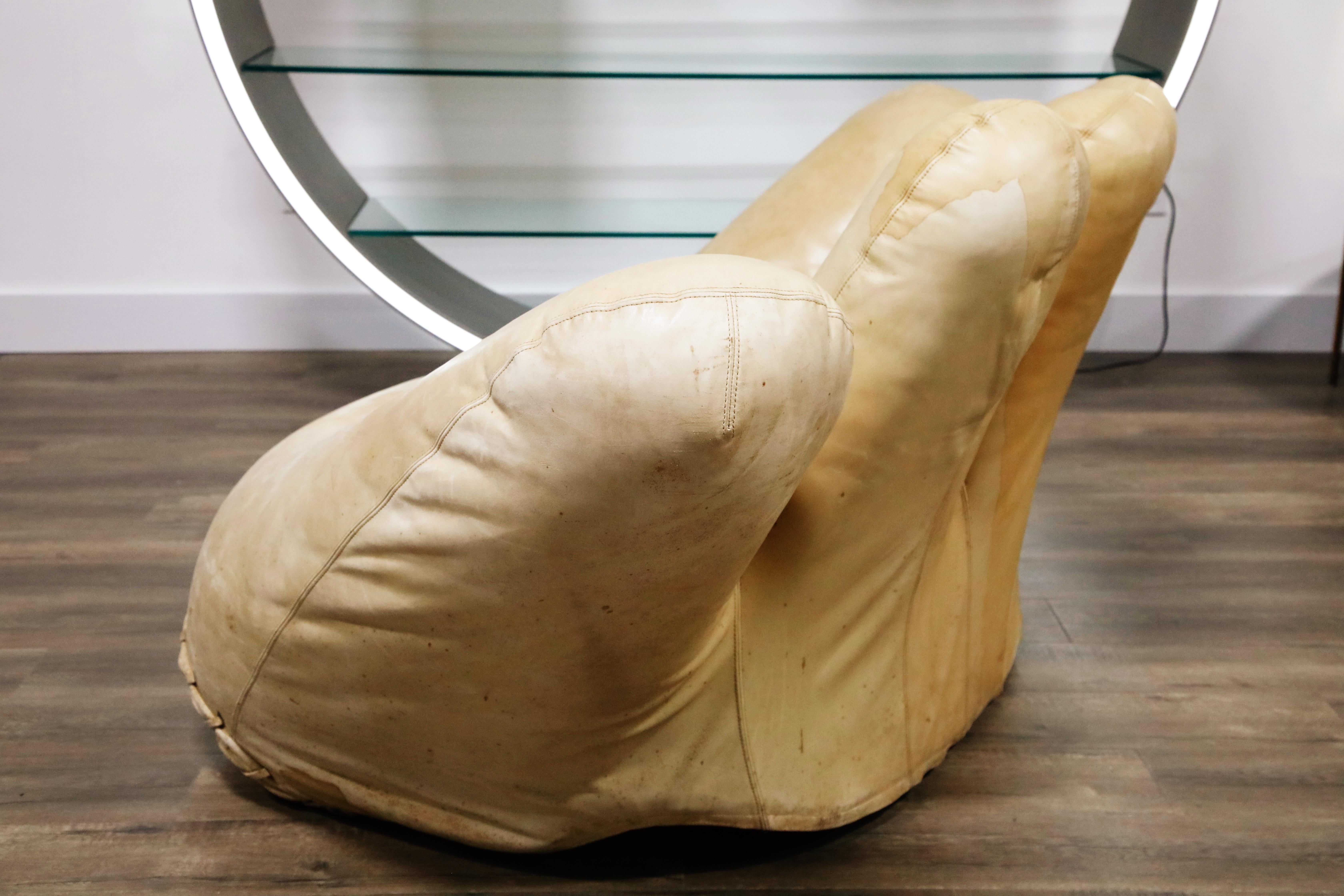 Late 20th Century 'Joe' Lounge Chair by De Pas, D’Urbino, Lomazzi for Poltronova, 1970s, Signed For Sale