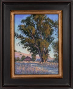"Evening at Harvey Bear" a Pastoral Painting of an Oak Tree by Joe Mancuso