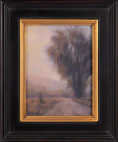 "Lifting Fog" a haunting pastel painting of a endless trail in Morgan Hill CA
