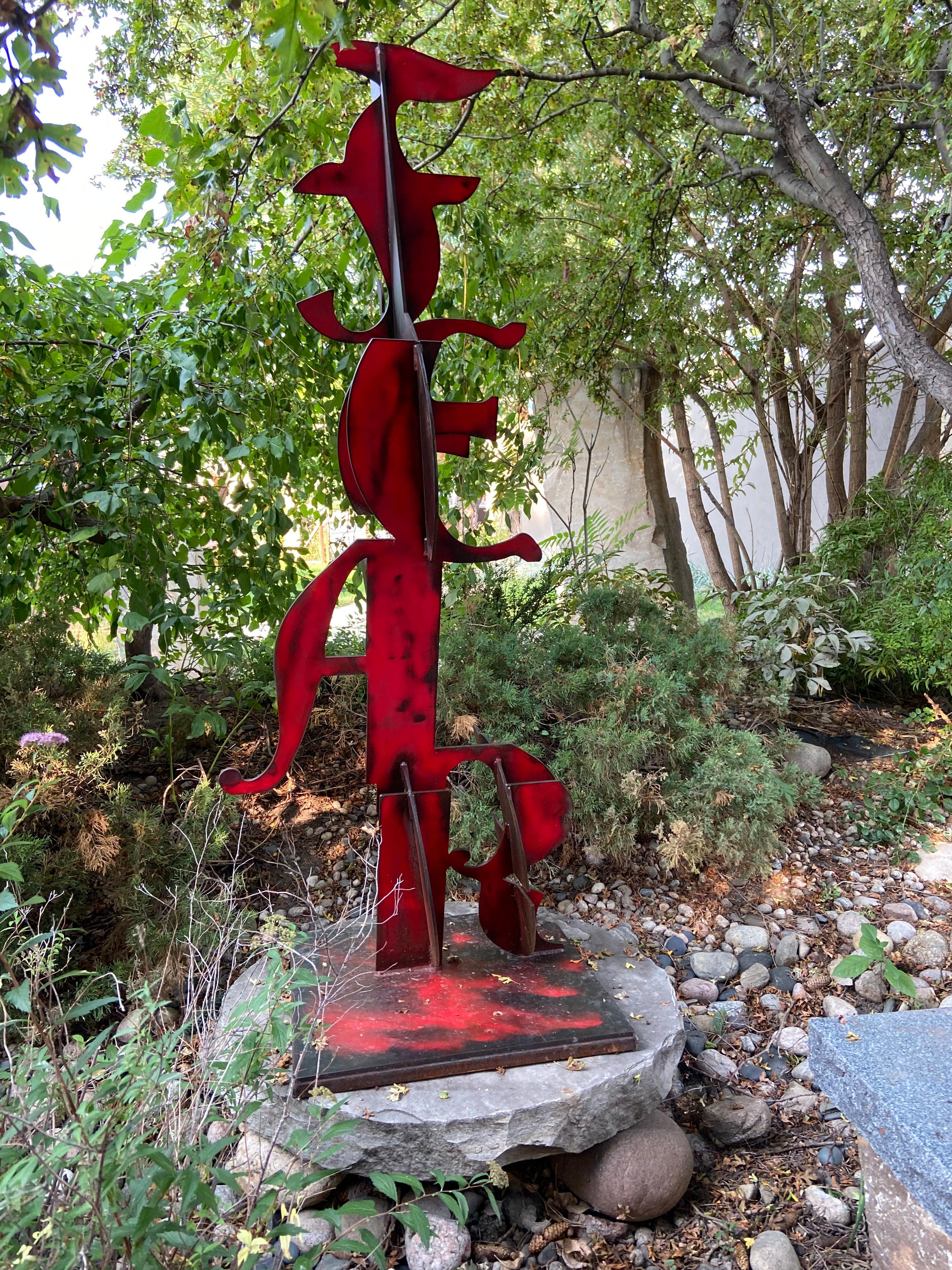 Fear / Love by Joe Norman
Word Play Garden Size Sculpture
Painted Steel finished with Clear Coat. 72x28x28