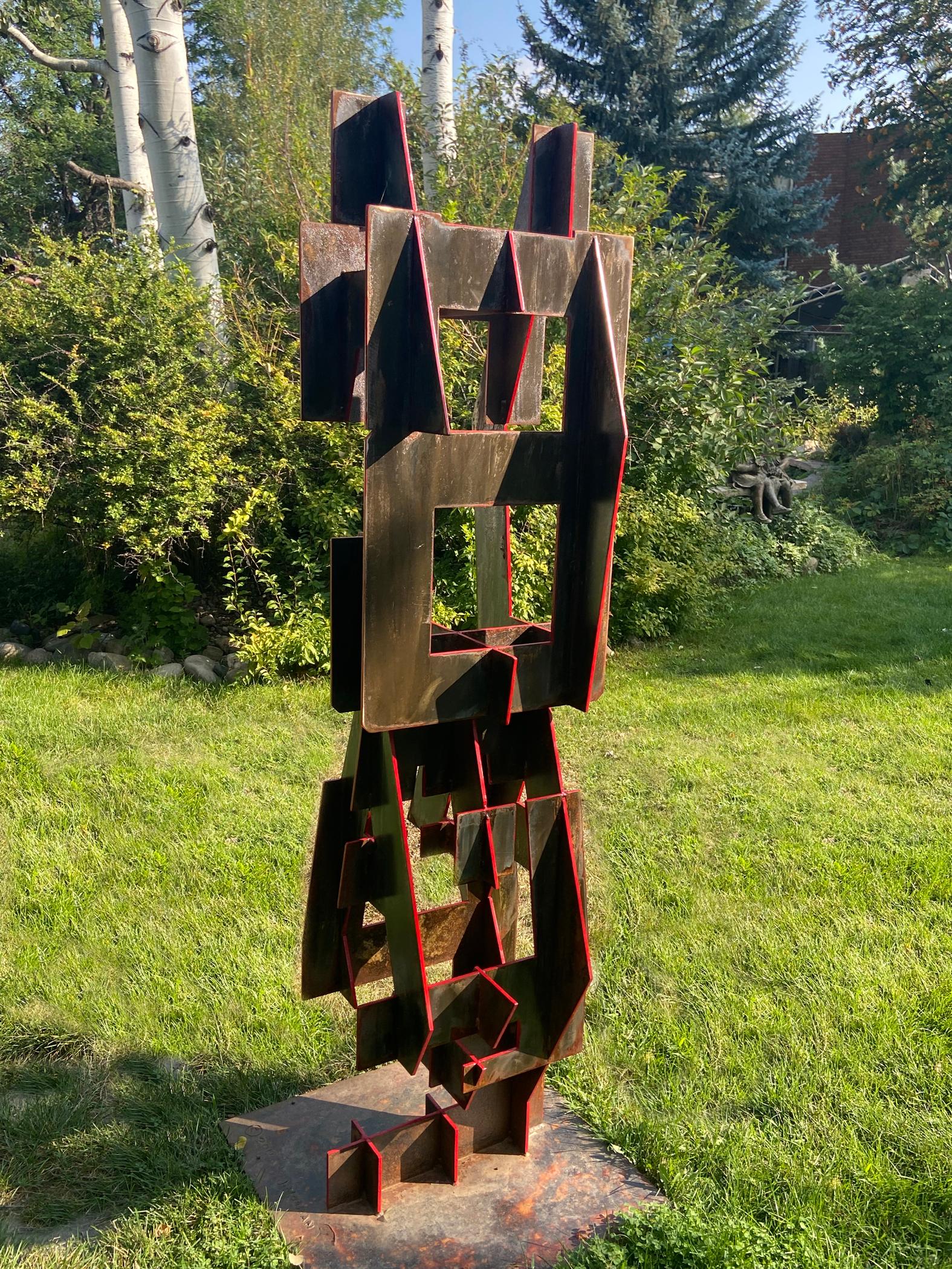 Home / Away by Joe Norman
Word Play Garden Size Sculpture
Painted Steel finished with Clear Coat. 72x28x28