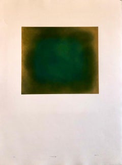 Abstract Color Field Gradient Monoprint Aquatint Etching California Minimalism