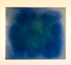 Campo di colore astratto Gradiente Monoprint Acquatinta California Minimalismo