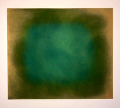 Campo di colore astratto Gradiente Monoprint Acquatinta California Minimalismo