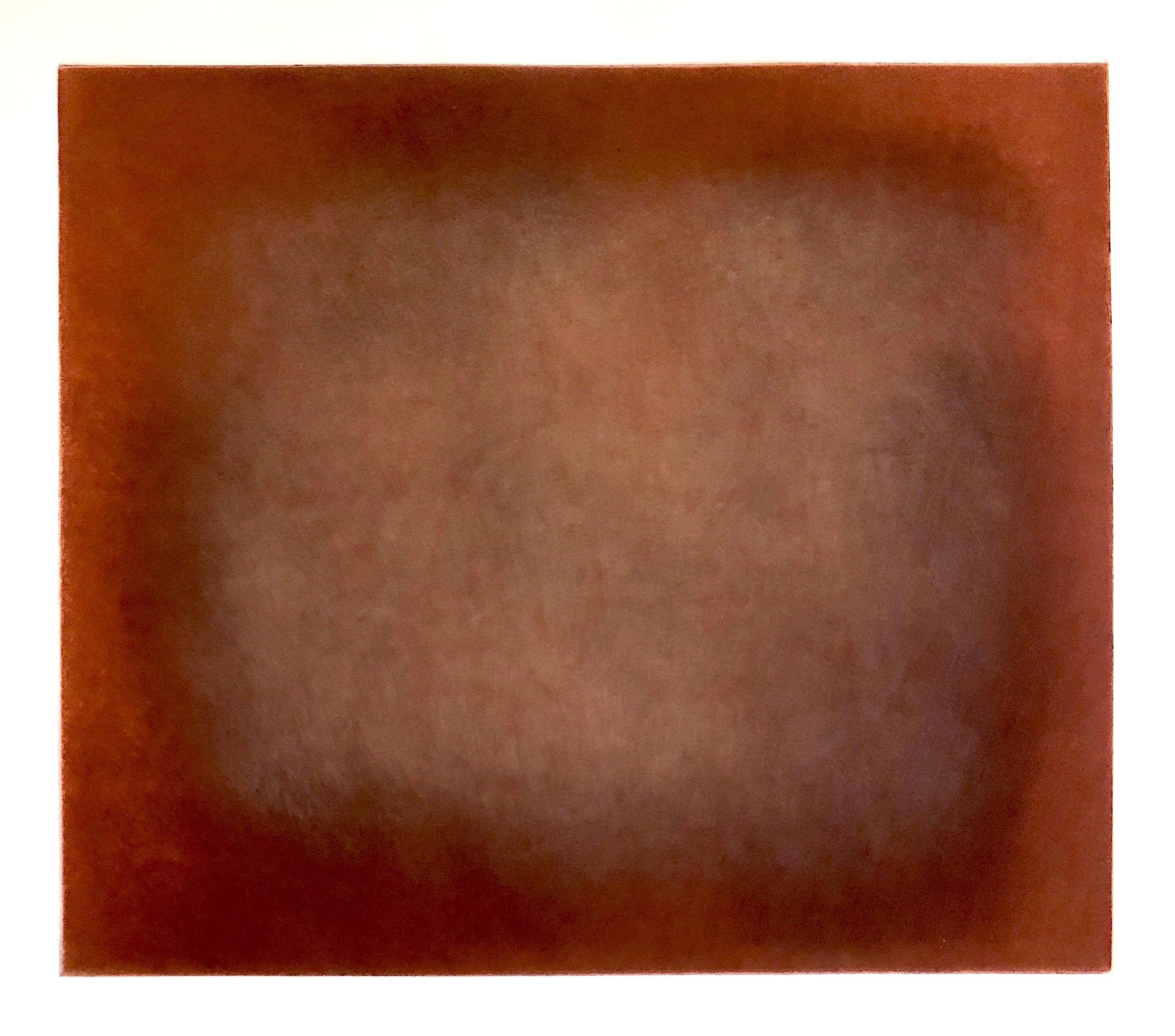 Abstracto Color Campo Rojo Púrpura Gradiente Aguafuerte Aguafuerte California Minimalismo