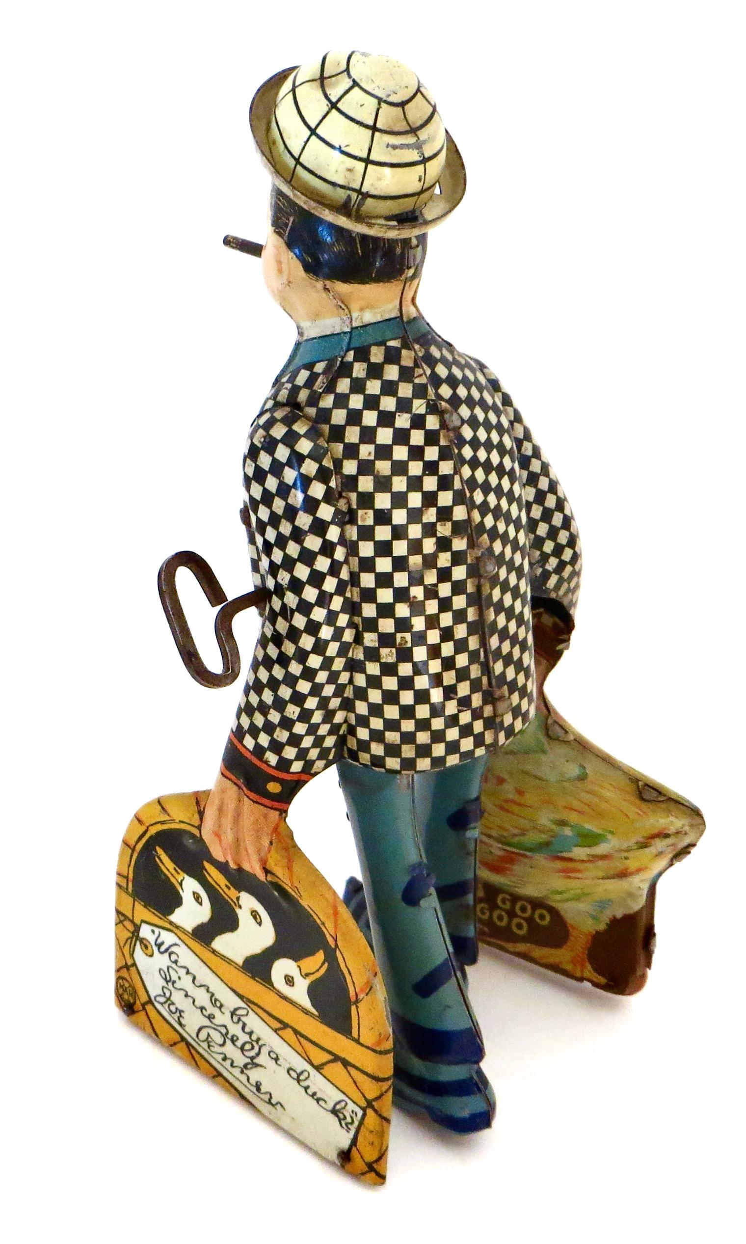 „Joe Penner“ Vintage-Uhrwerk- Windup-Spielzeug von Louis Marx Co, amerikanisch, ca. 1930er Jahre (Volkskunst) im Angebot