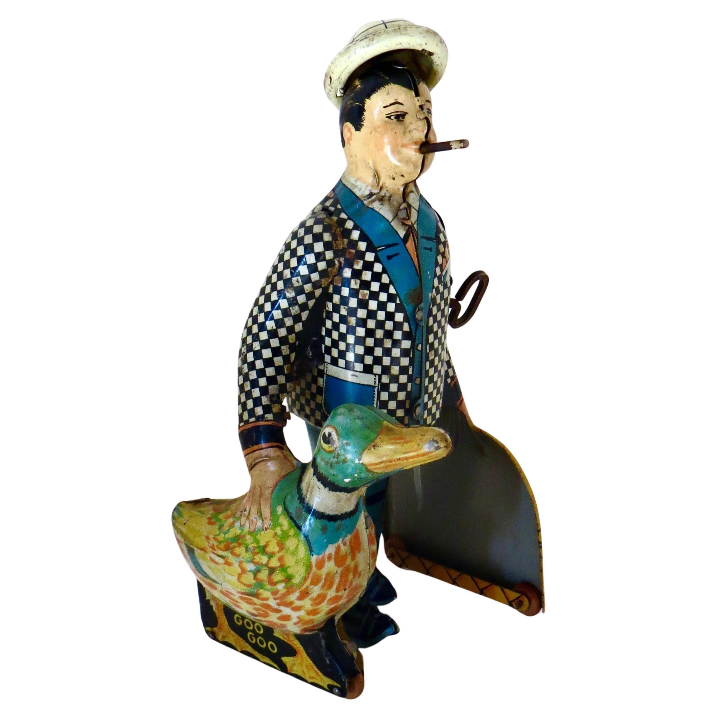 "Joe Penner" Vintage Clockwork Windup Toy by Louis Marx Co American Circa 1930's For Sale