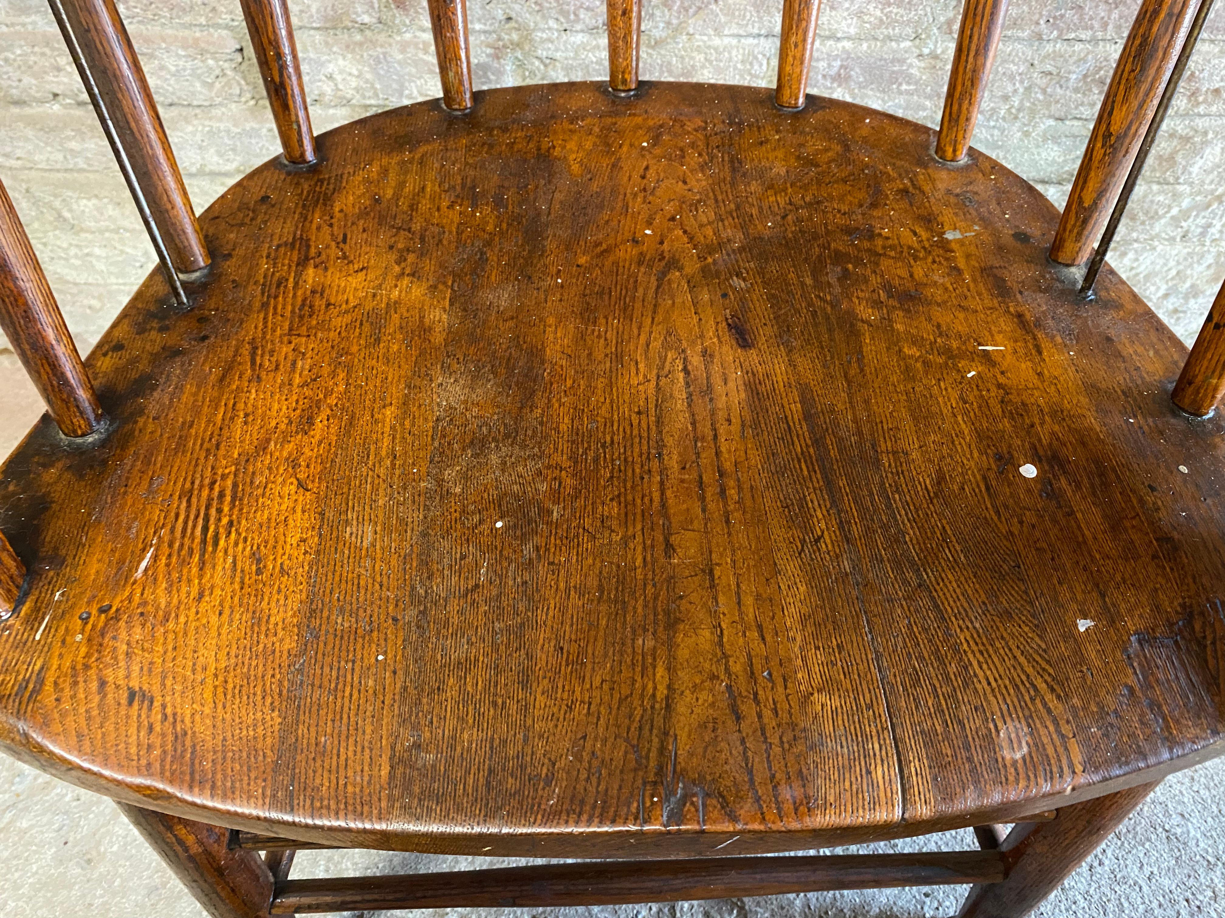 Steel Joe Quinn 1927 Oak Captain's Armchair