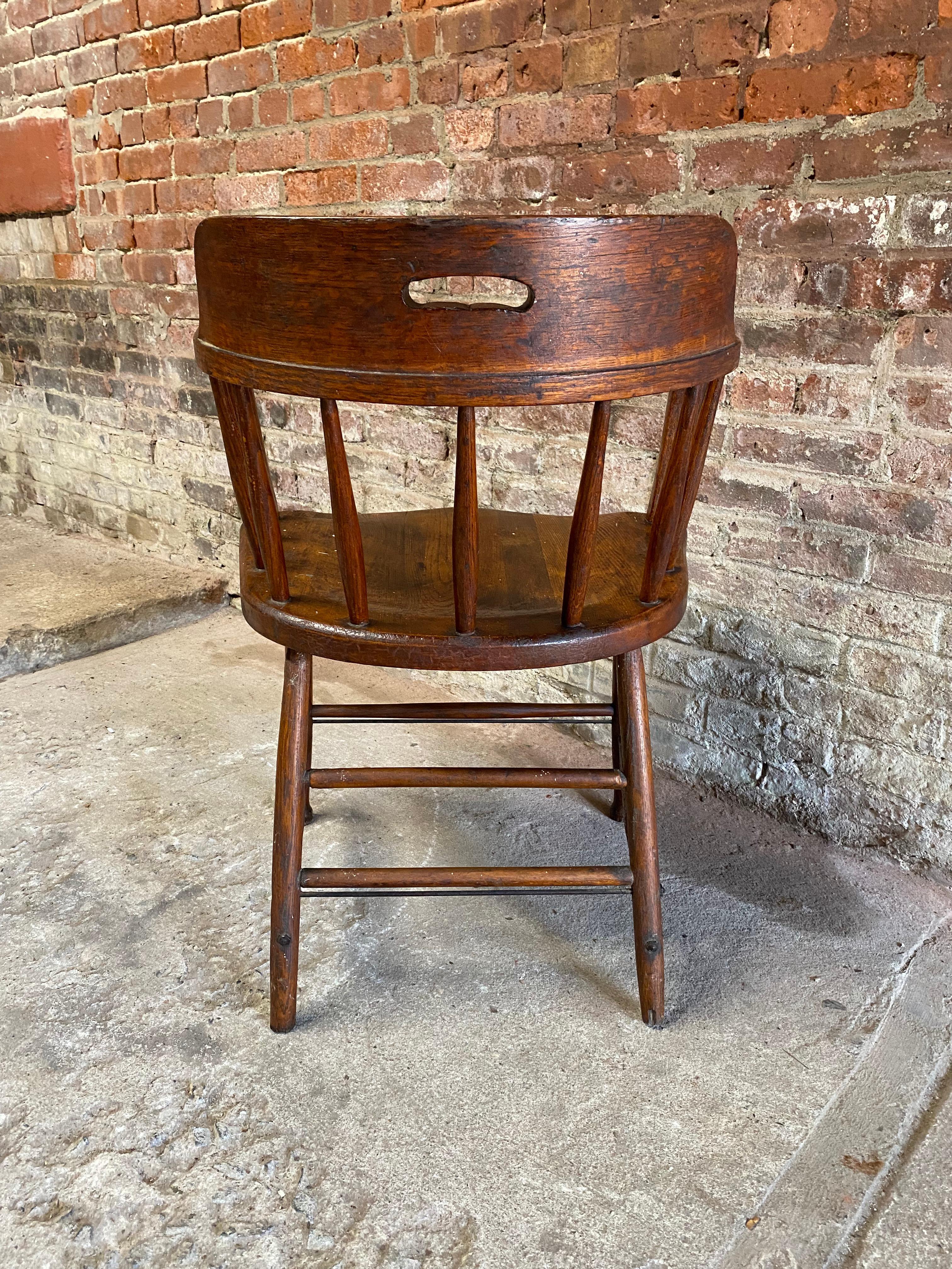 oak captain chairs