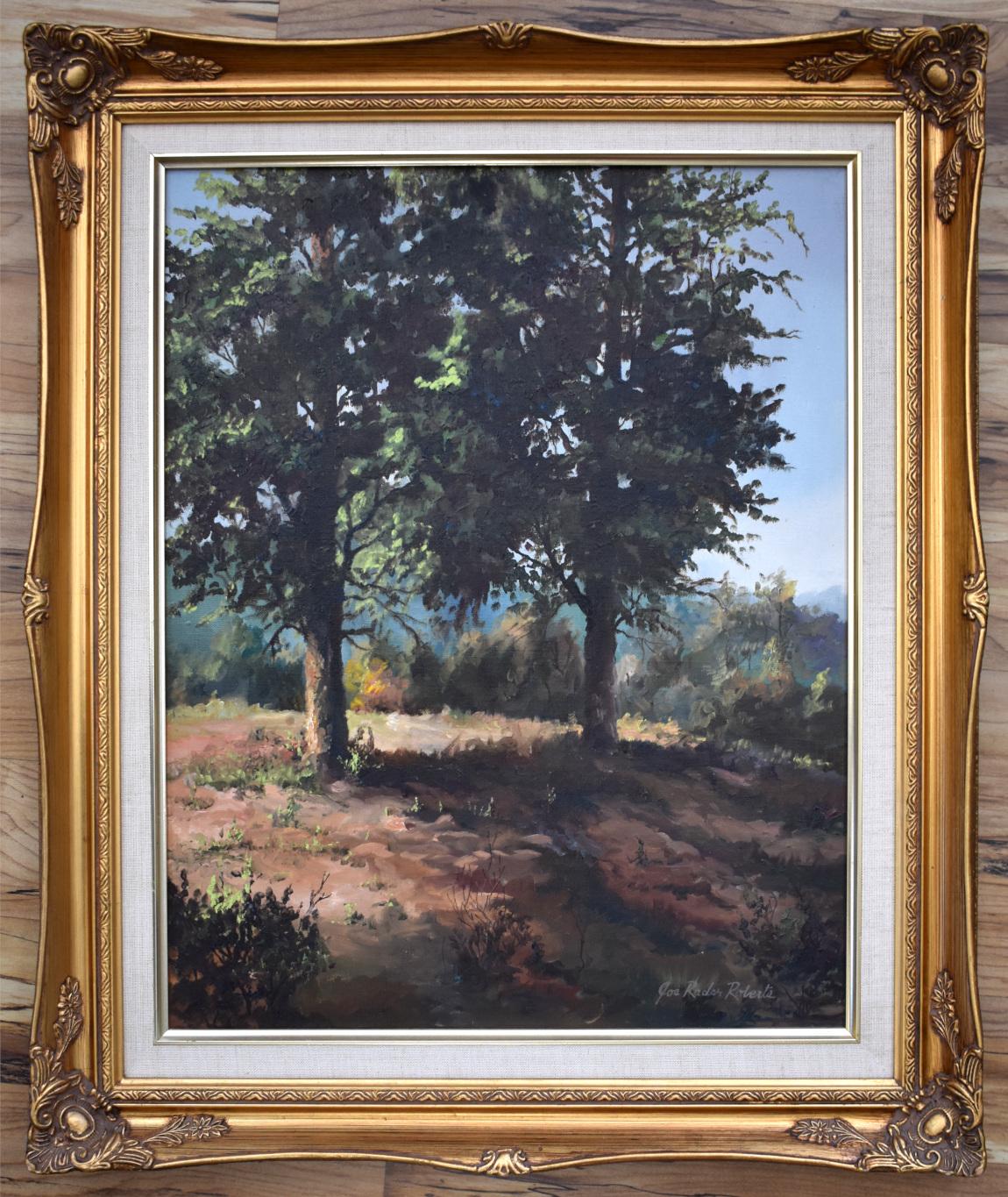 „BAKERS FARM“ LUFKIN TEXAS HILL COUNTRY LANDSCAPE – Painting von Joe Raider Roberts