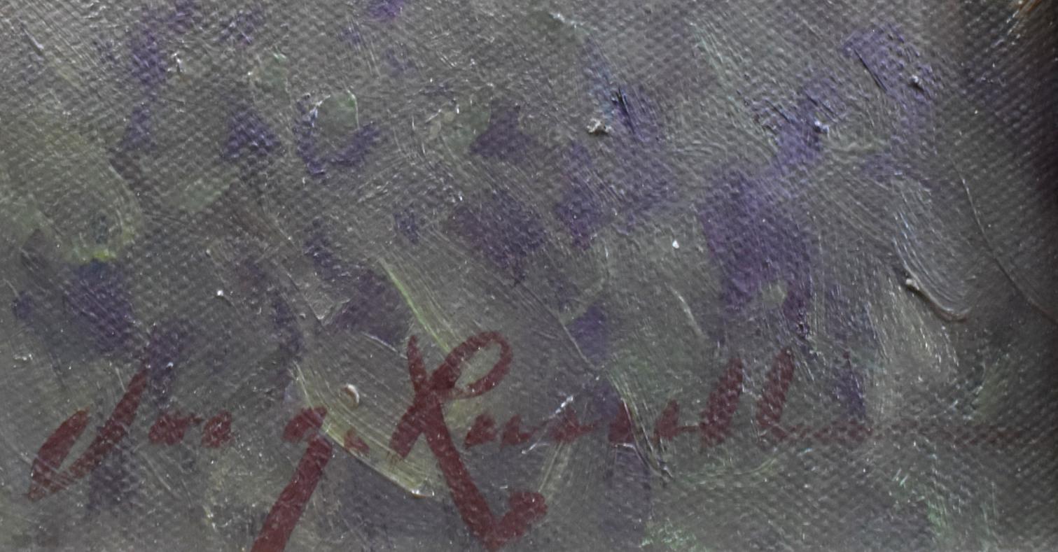 Joe G. Russel
(1926-2008)
Kerrville Artistics
Taille de l'image : 24 x 36
Taille du cadre : 31,5 x 43,5
Médium : Huile
