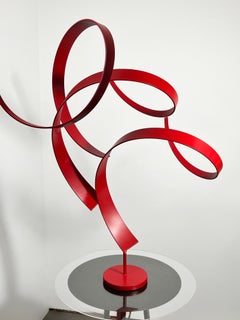 "Scarlet Dream" Abstract Steel Sculpture