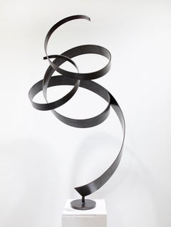 "Sinuous, " Abstract Steel Sculpture