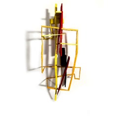 Now You See It, abstract geometric wooden sculpture