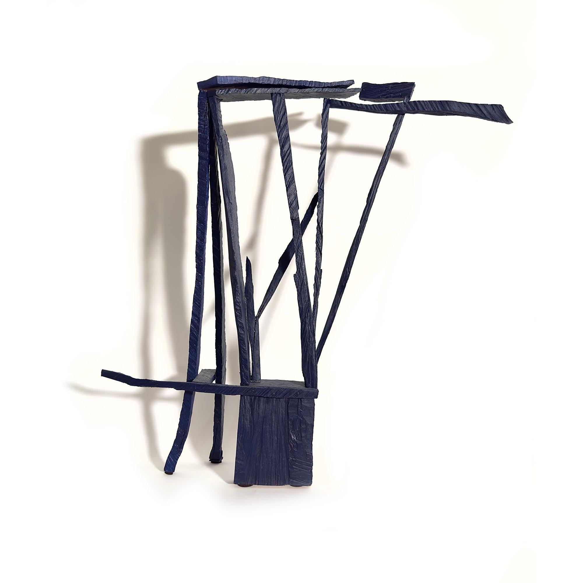 Joe Sultan Baal, abstract geometric wooden sculpture For Sale at 1stDibs