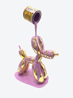 "Happy Accident - "GOLD Koons Balloon pup"