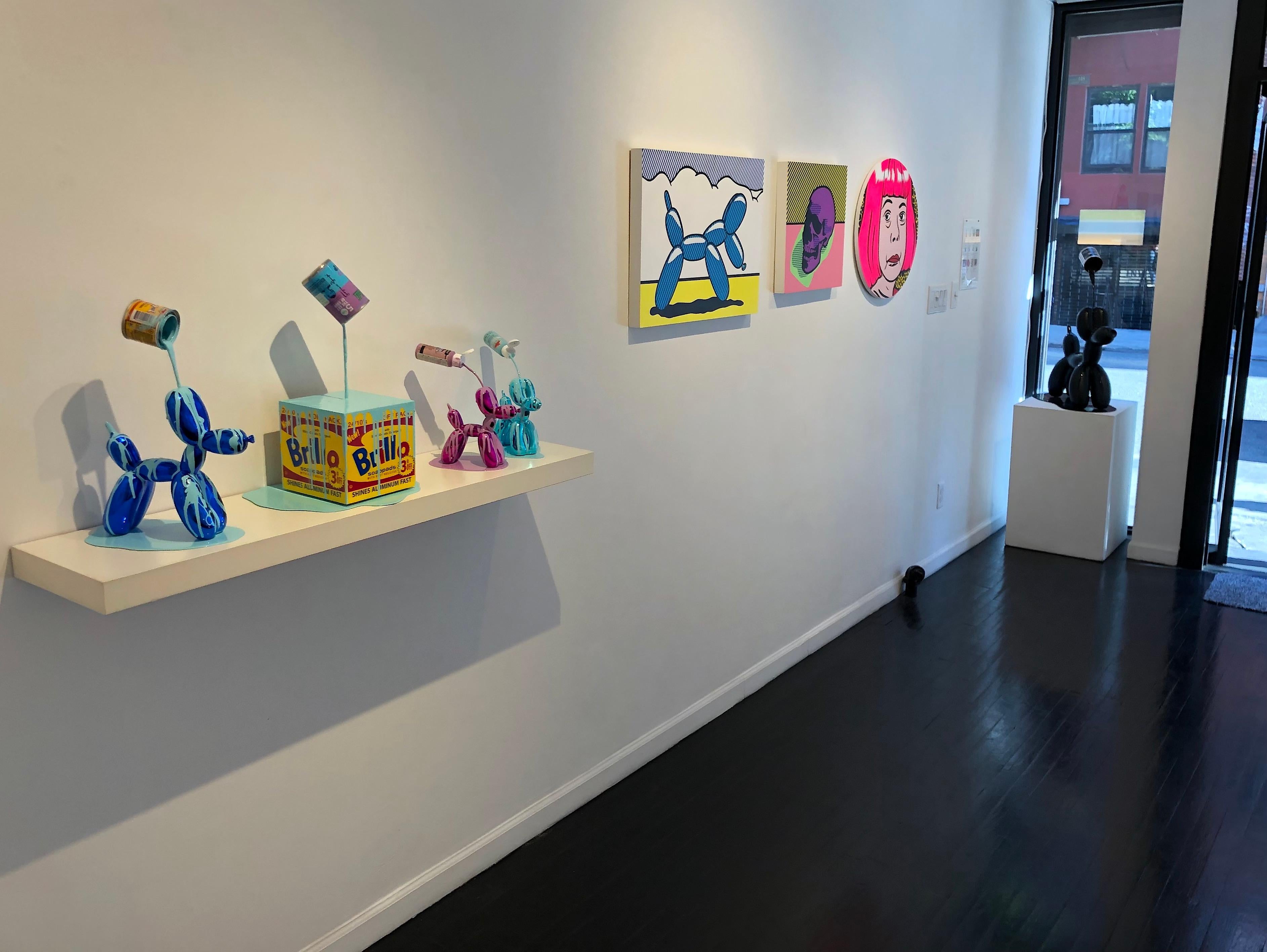 Happy Accident - Koons Mini Balloon dog sarcelle 1