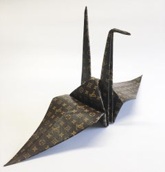 "Trompe l'oeil Series - Origami Crane LV"